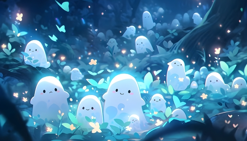 Ảnh nền Halloween đáng yêu cho màn hình lớn