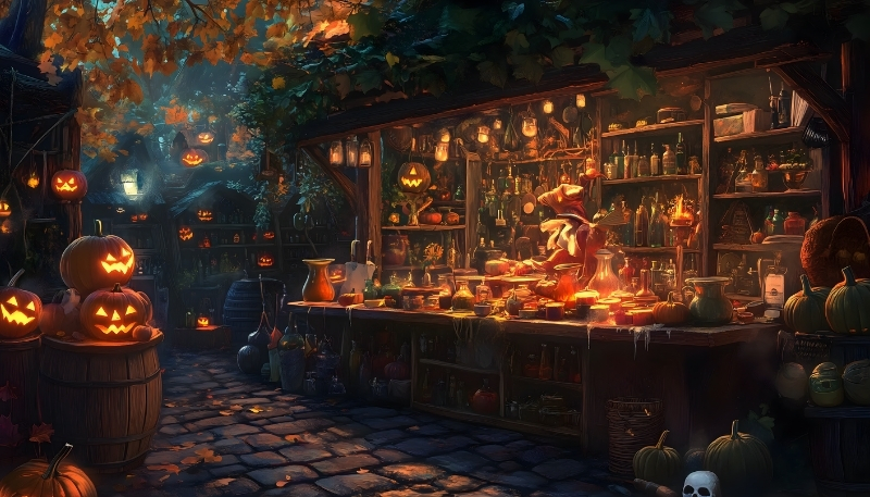 Background Halloween đẹp nhất mang phong cách huyền bí