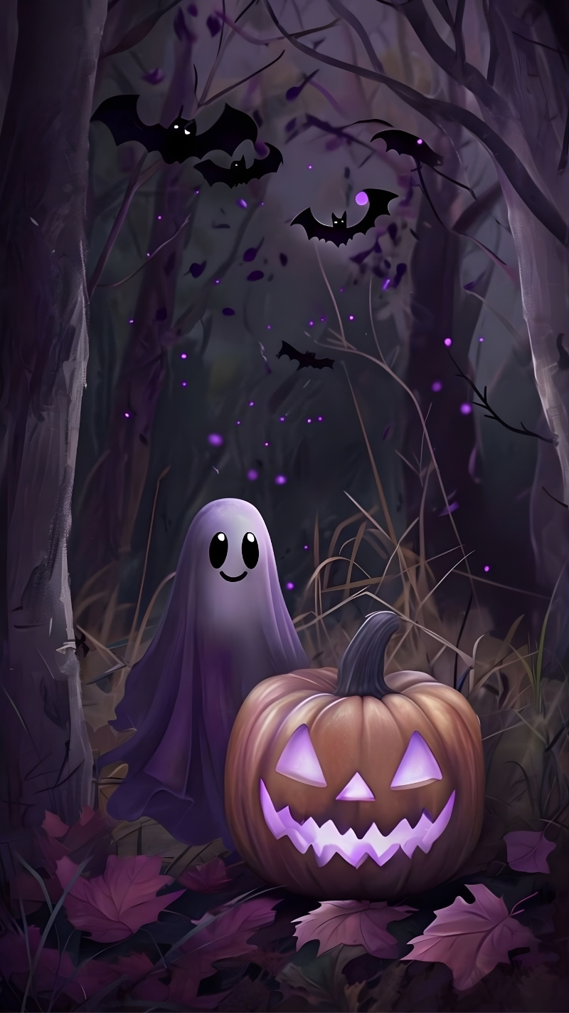 Hình nền Halloween 3D cho điện thoại sống động và ấn tượng