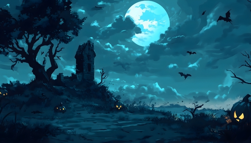 Hình nền Halloween đáng sợ cho máy tính để bàn