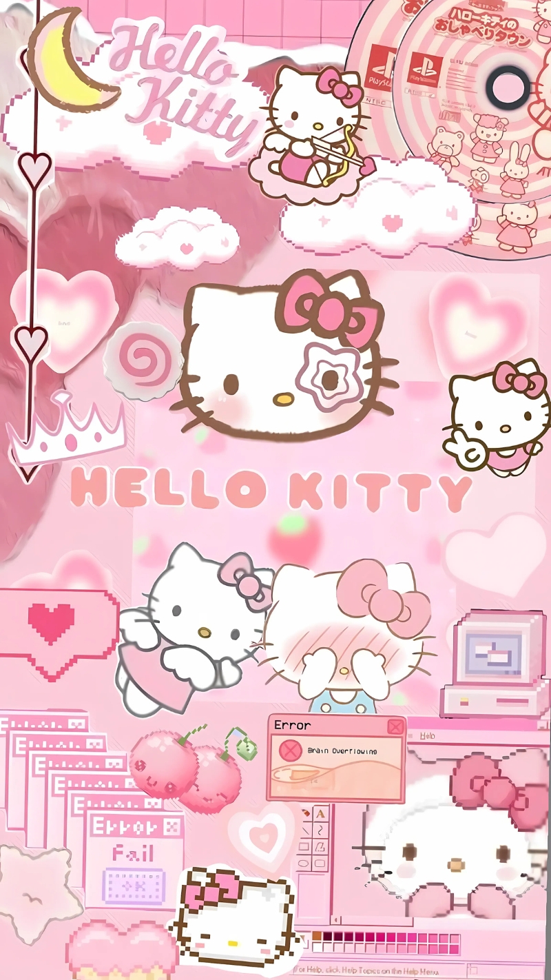 Hình nền Hello Kitty cho điện thoại cute