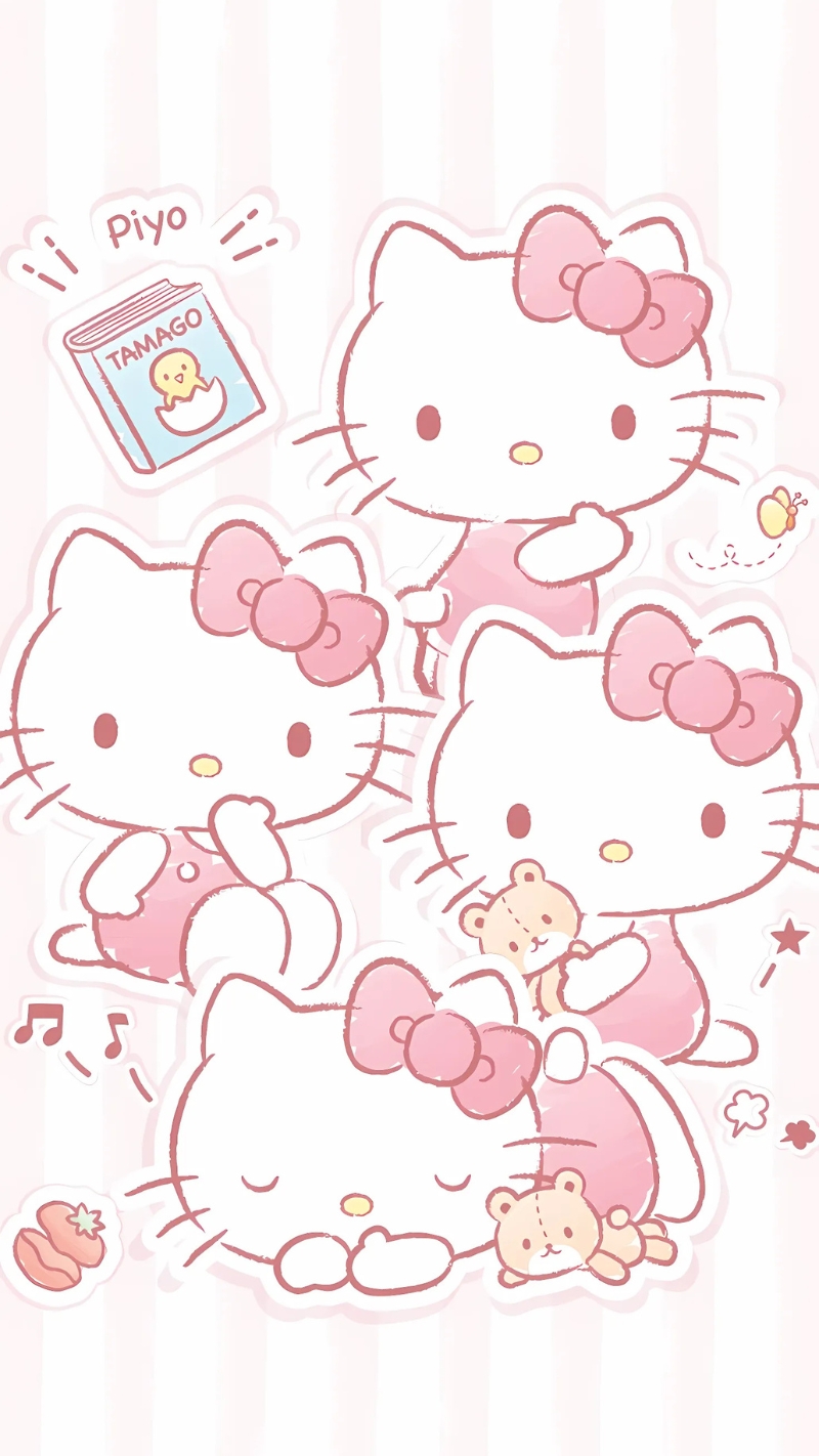 Hình nền Hello Kitty cho điện thoại cute