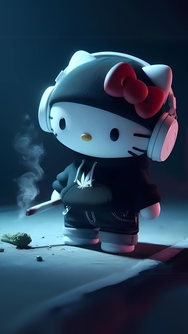 Hình nền Hello Kitty buồn cho điện thoại