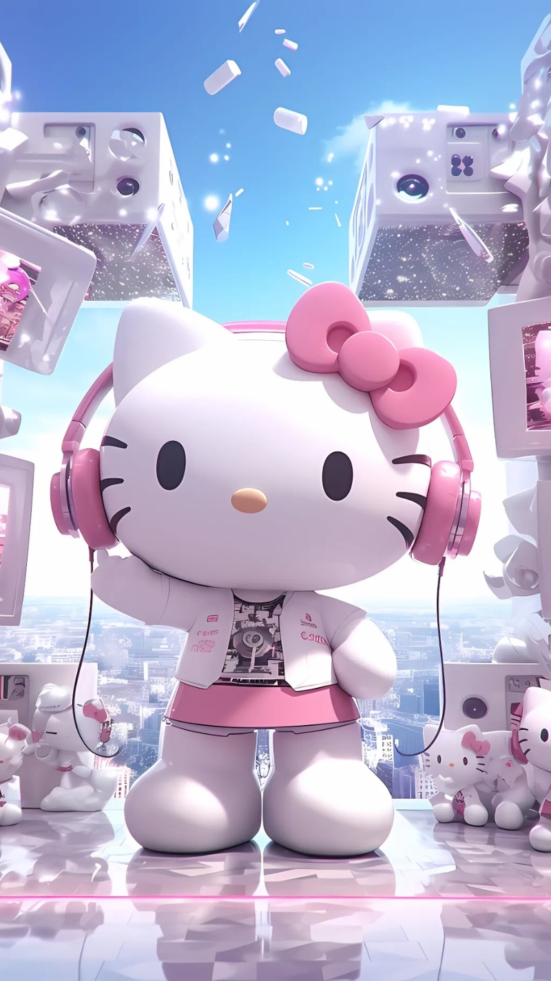 Hình nền Hello Kitty năng động