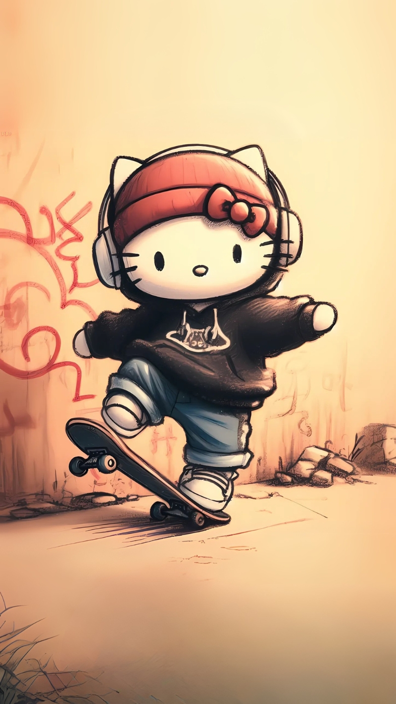 Hình nền Hello Kitty năng động