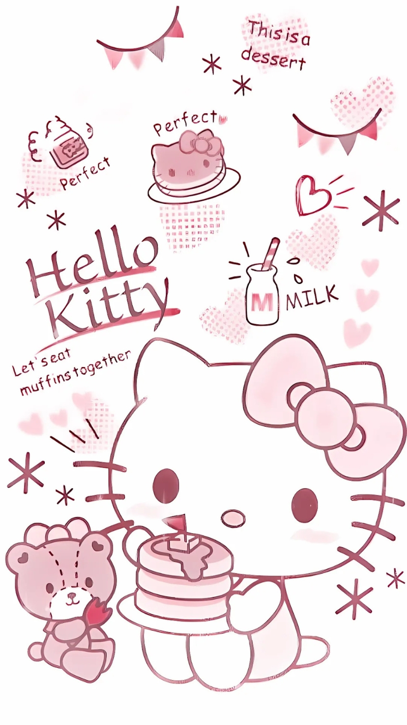 Hình nền Hello Kitty ngầu