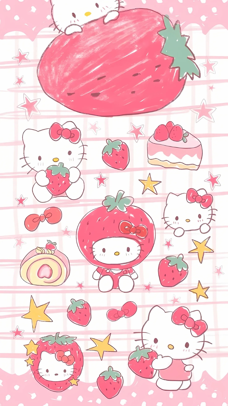 Hình nền Hello Kitty ngầu