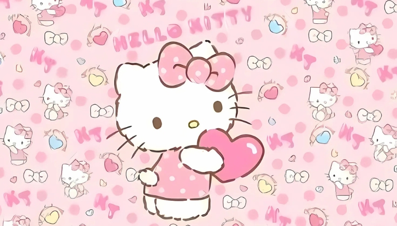 Hình nền Hello Kitty dịu dàng