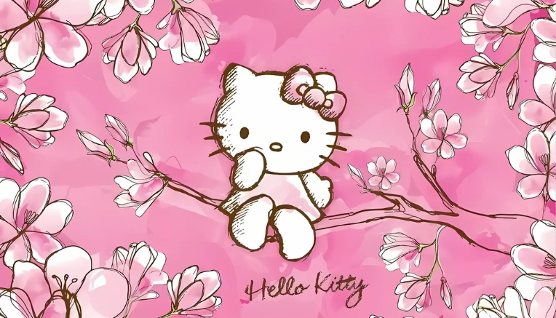 Hình nền Hello Kitty độc đáo