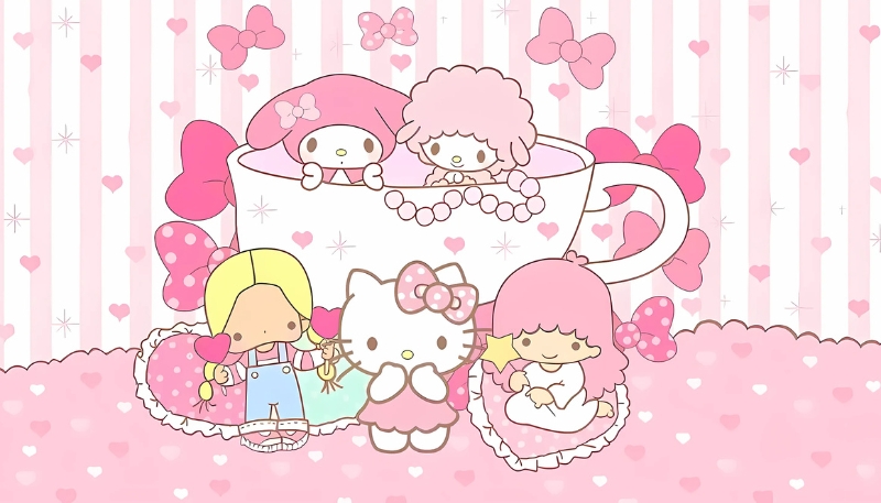 Hình nền Hello Kitty và bạn