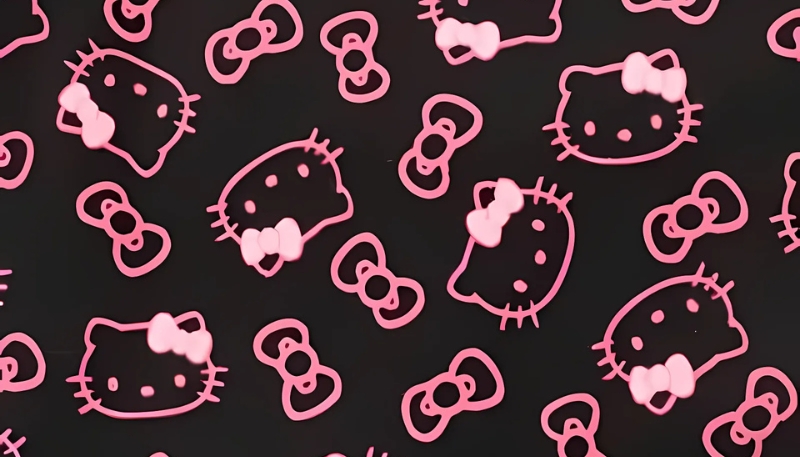 Hình nền Hello Kitty đơn sắc