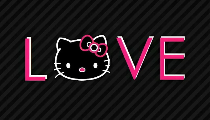 Hình nền Hello Kitty màu hồng cute