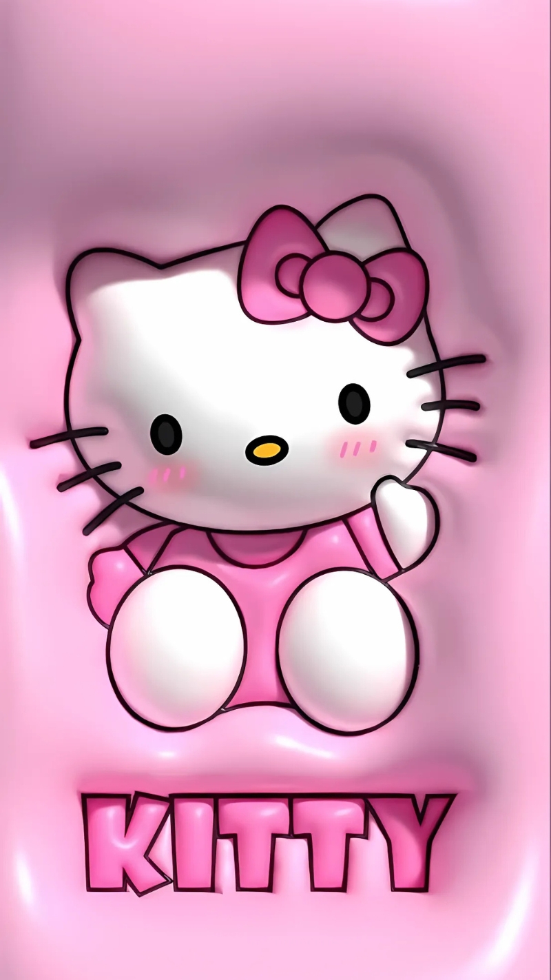 Hình nền điện thoại Hello Kitty đáng yêu