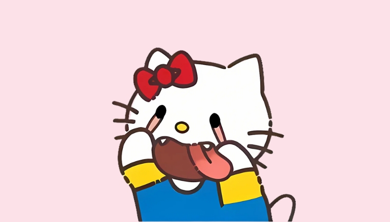 Hình nền máy tính Hello Kitty vô tri