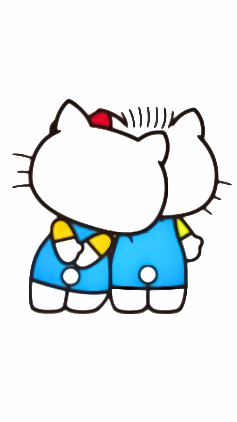 Hình nền điện thoại Hello Kitty cặp đôi