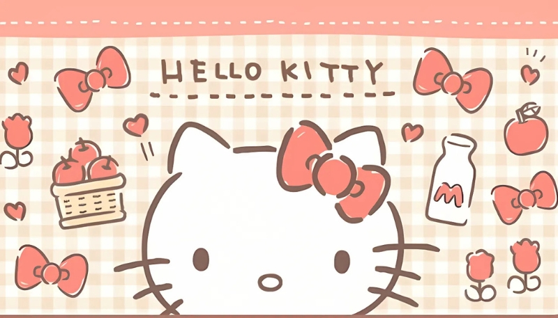 Hình nền Hello Kitty đáng yêu