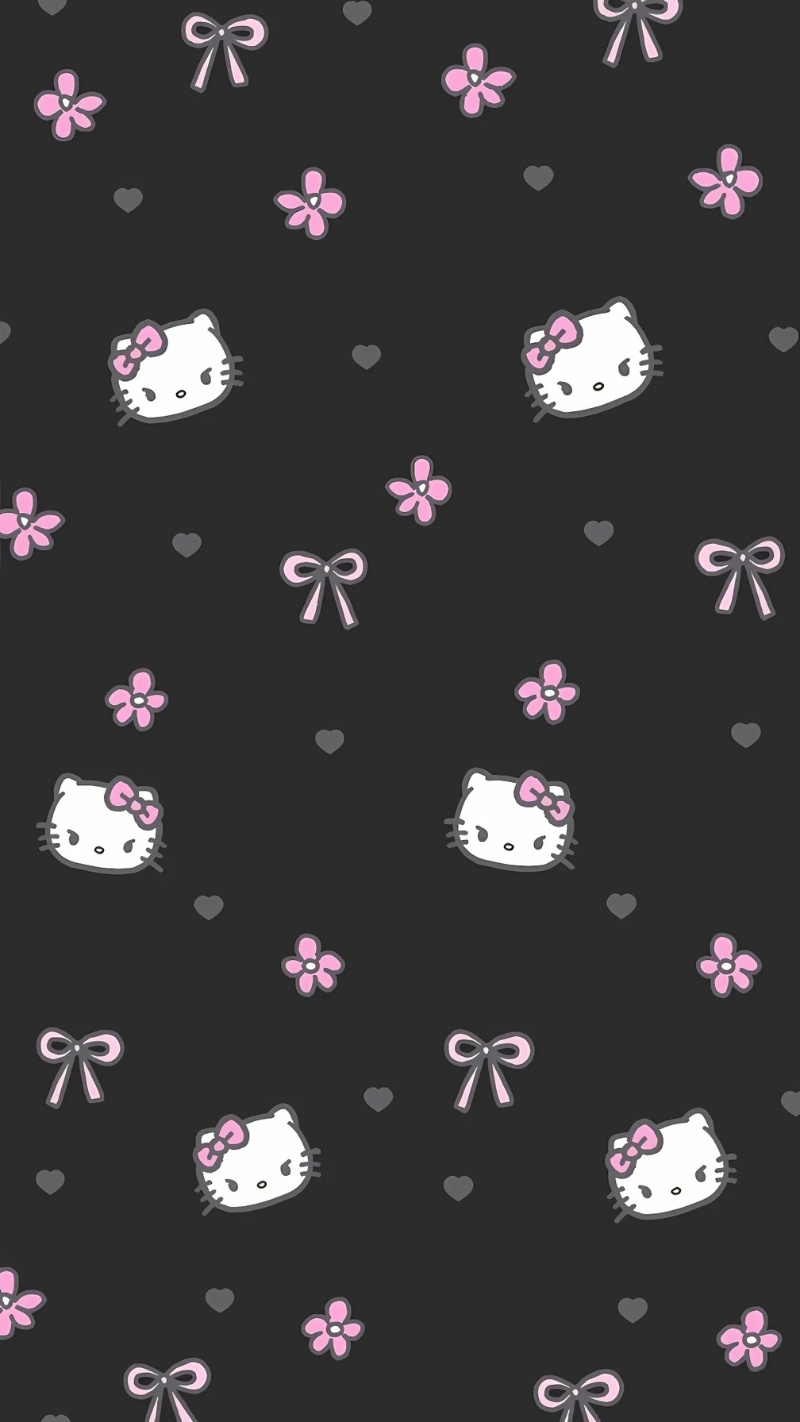 Hình nền Hello Kitty đơn giản