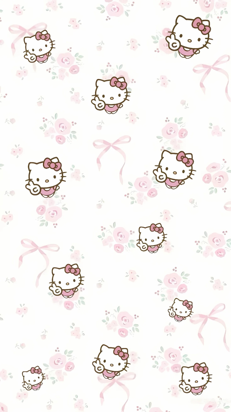 Hình nền Hello Kitty đơn giản cho điện thoại