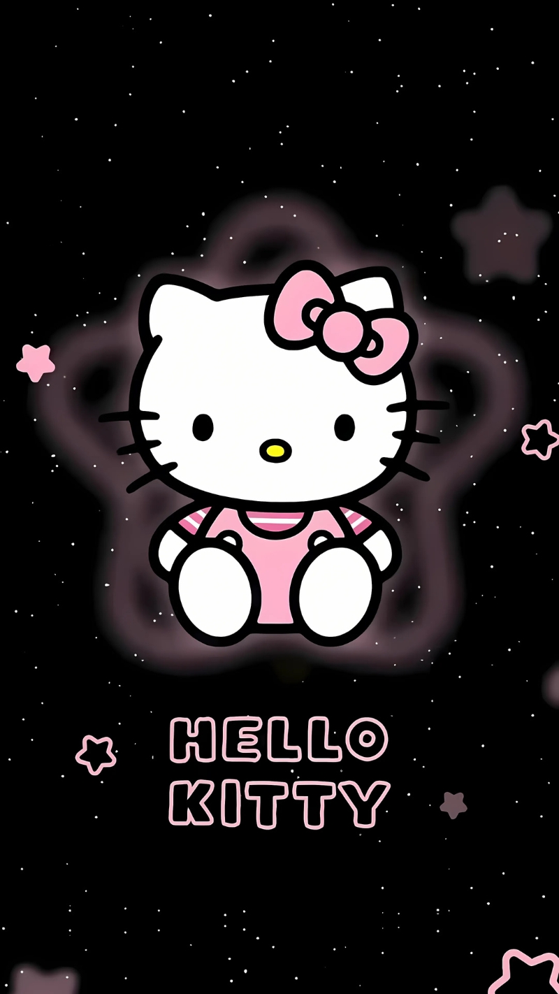 Hình nền Hello Kitty đơn giản