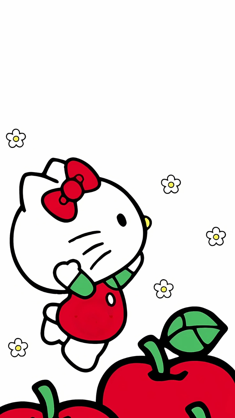 Hình nền Hello Kitty đơn sắc