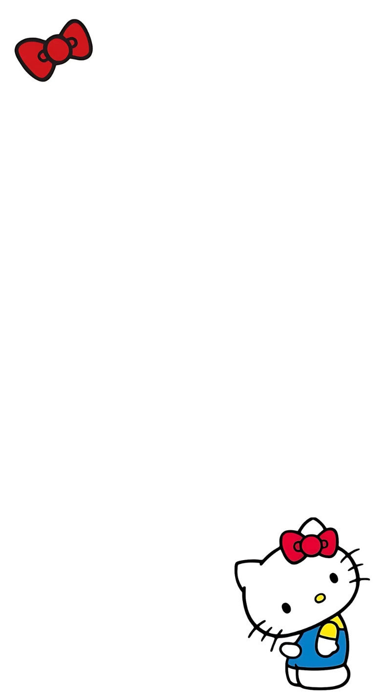 Hình nền Hello Kitty màu trắng