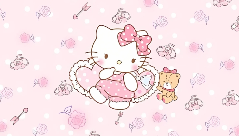 Hình nền máy tính Hello Kitty