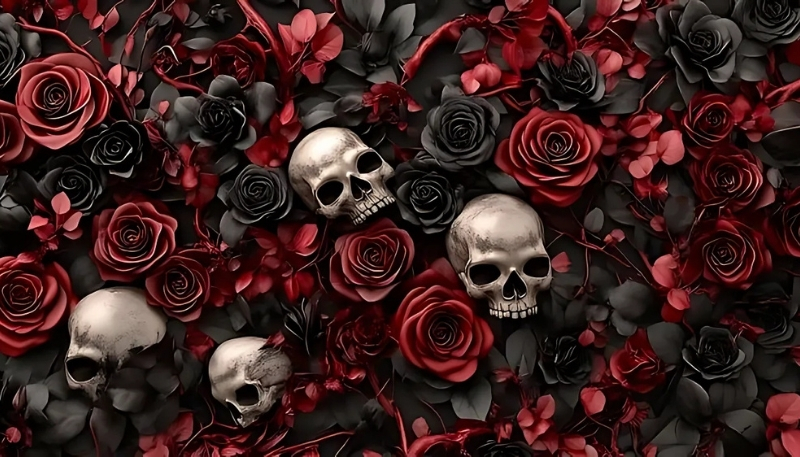 ảnh nền hoa hồng đỏ chết chóc