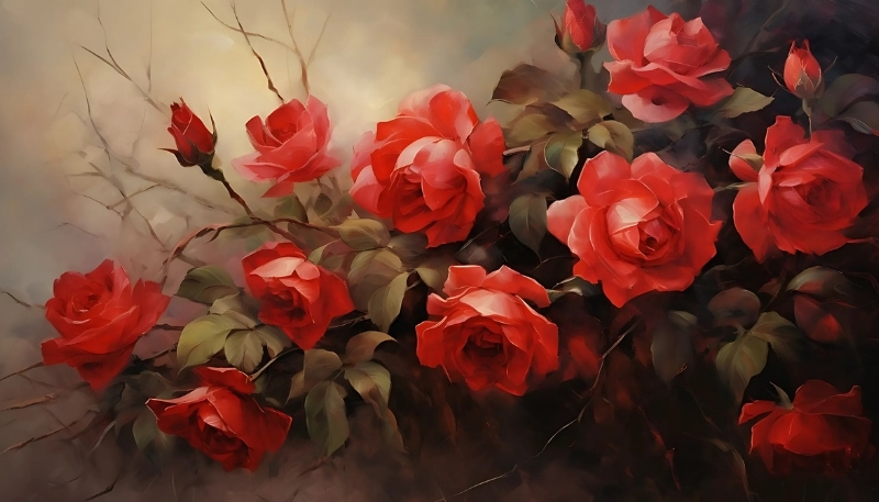 ảnh nền hoa hồng đỏ có nụ hoa