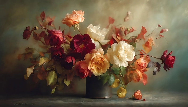 ảnh nền hoa hồng đỏ đa sắc màu