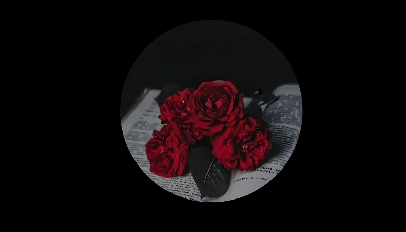 ảnh nền hoa hồng đỏ đặt trên quyển sách