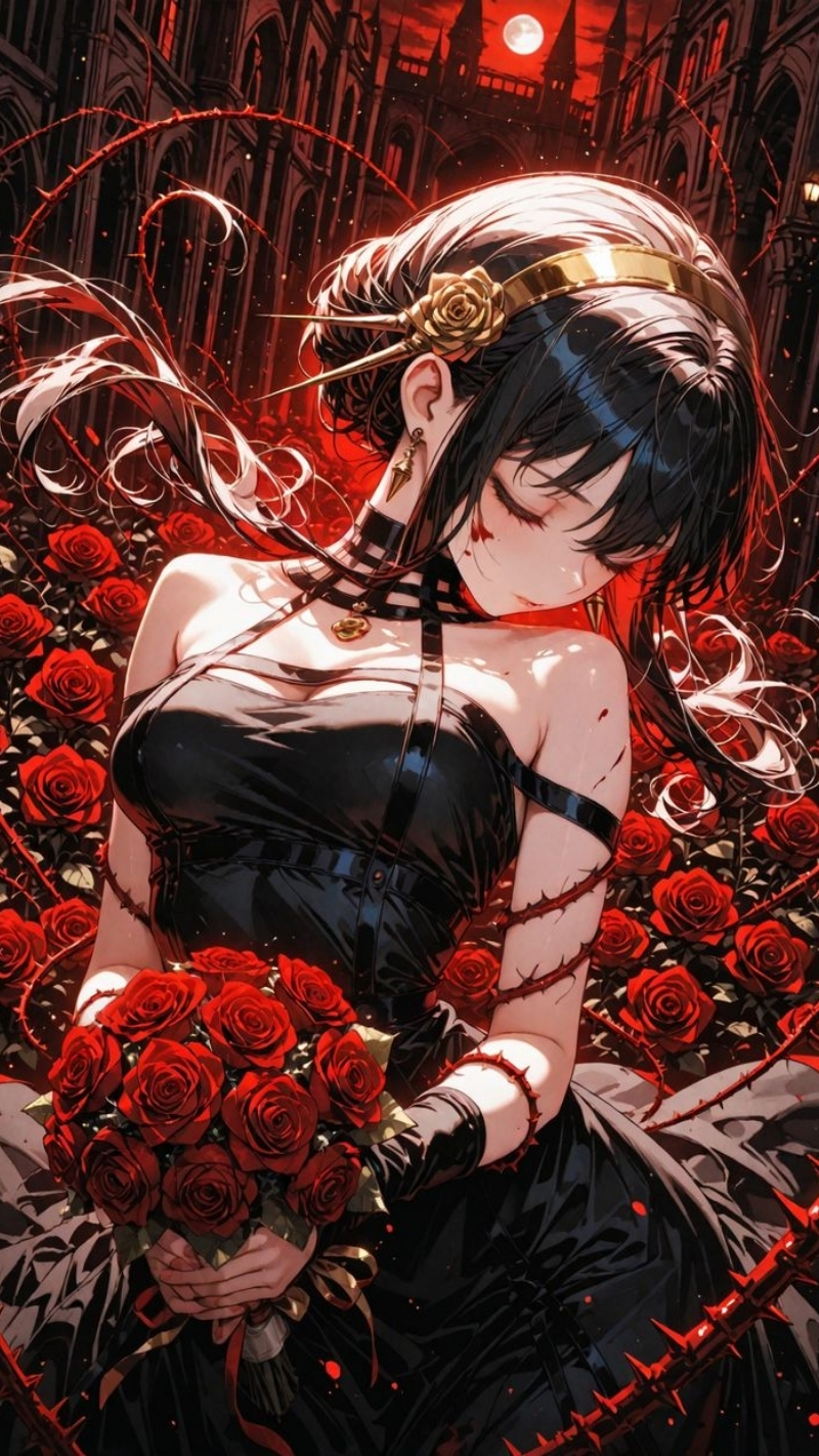 ảnh nền hoa hồng đỏ điện thoại cô dâu