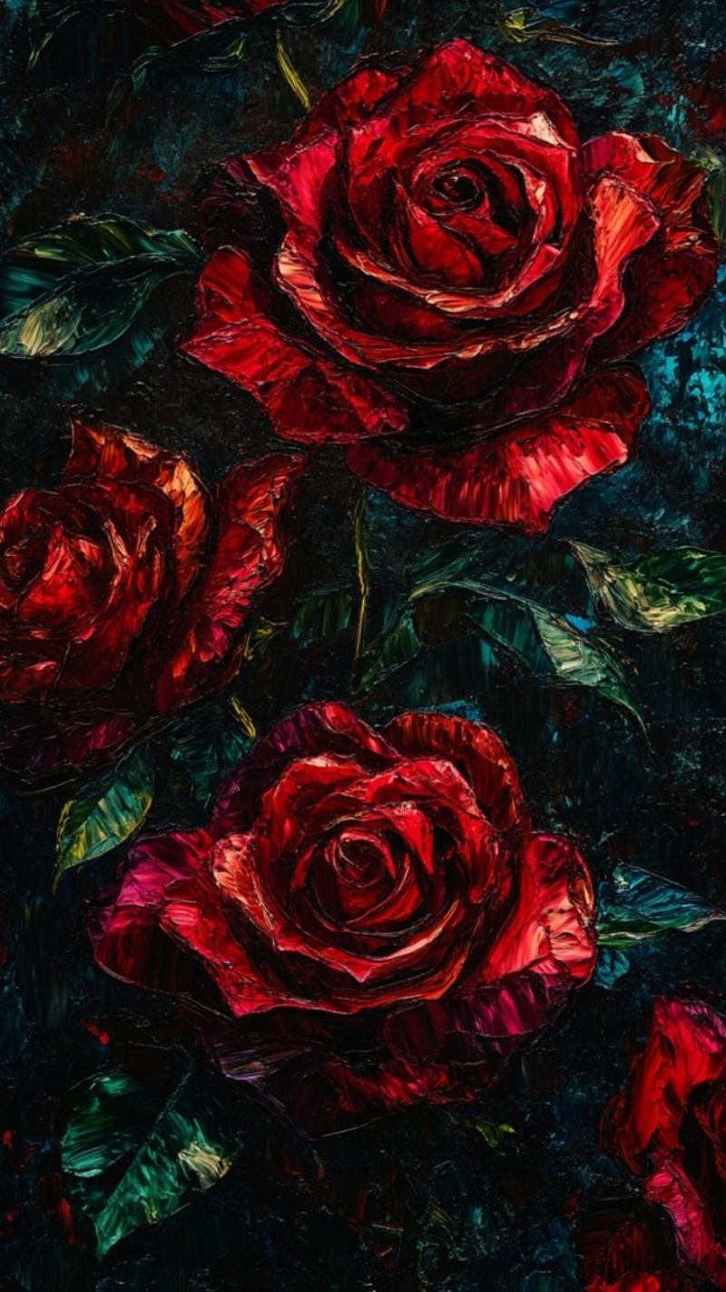 ảnh nền hoa hồng đỏ điện thoại khổng lồ