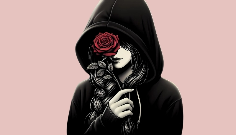 ảnh nền hoa hồng đỏ màu đen siêu ngầu