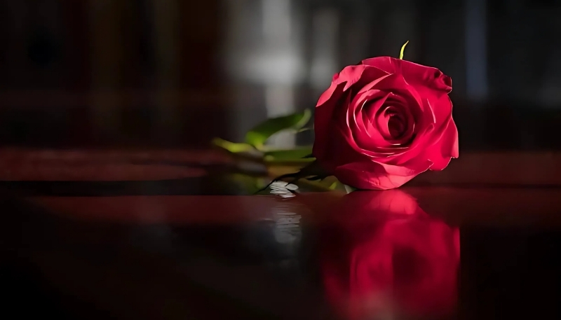 ảnh nền hoa hồng đỏ phong cách độc đáo