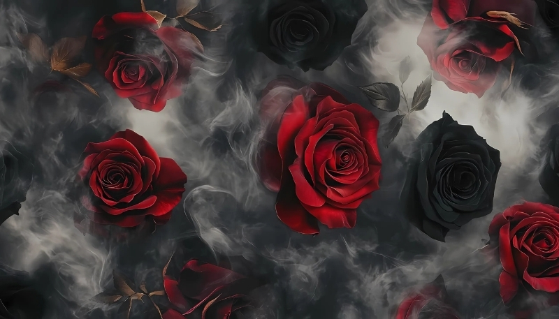 ảnh nền hoa hồng đỏ siêu kỳ ảo 1