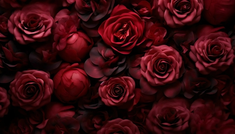 ảnh nền hoa hồng đỏ trầm lặng
