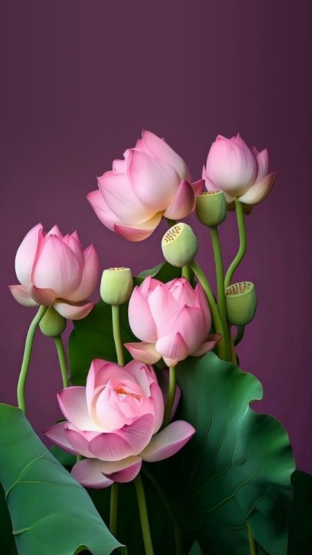 hình nền hoa sen màu hồng