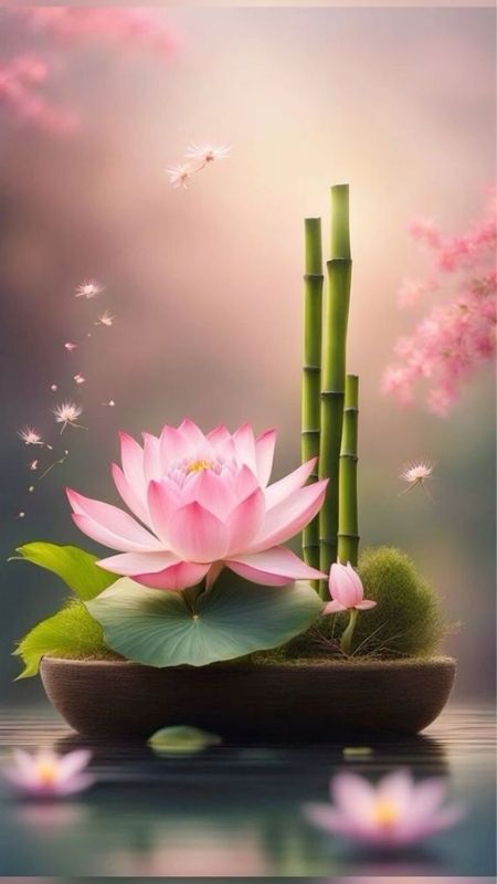 hình nền hoa sen màu hồng