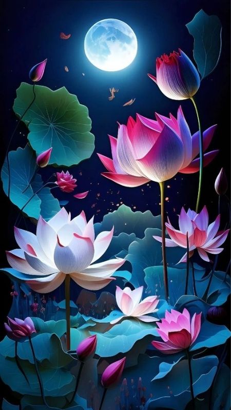 hình nền hoa sen nghệ thuật