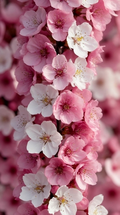Hình nền hoa anh đào hồng nhẹ nhàng
