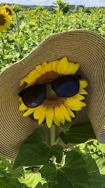 Hình nền hoa hướng dương đáng yêu