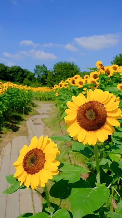 Hình nền hoa hướng dương đón nắng