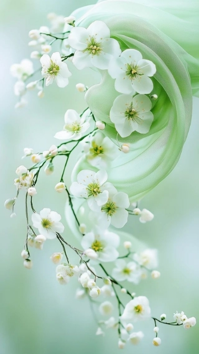 Hình nền hoa nhài dưới nắng