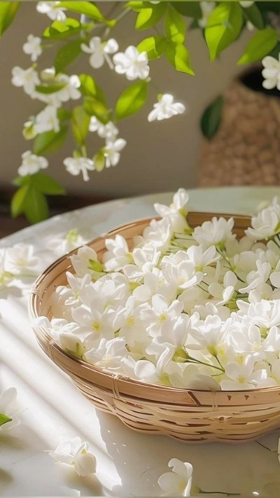 Hình nền hoa nhài thanh khiết