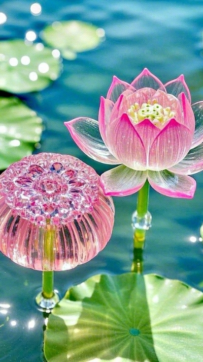 Hình nền hoa sen 3D đẹp