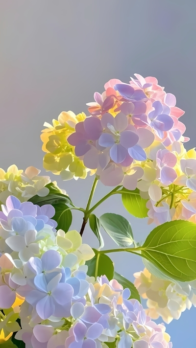 Nền hoa cẩm tú cầu màu sắc