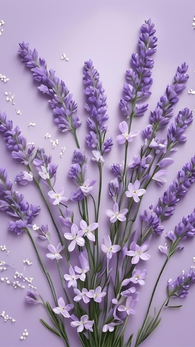 Nền lavender tím xinh xẻo