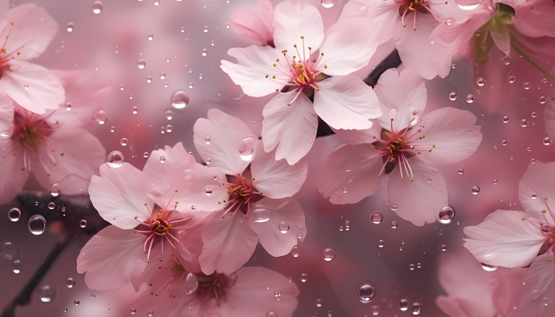 Hình nền hoa anh đào nghệ thuật