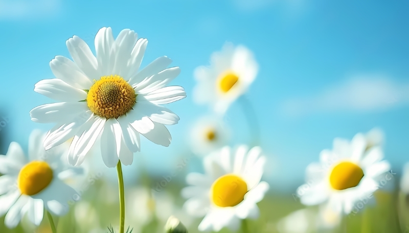 Hình nền hoa cúc họa mi trong nắng