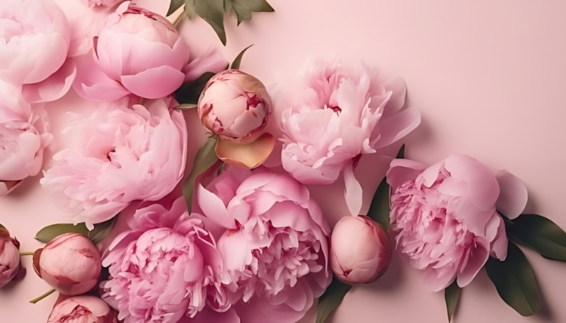 Hình nền hoa mẫu đơn nền hồng